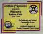 Appreciation Award from ACUG 1996 to 2001