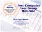 2002 Best Website Award - APCUG conference at fall COMDEX presented to Barbara (Webcentric Computer Services)