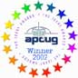 2002 Community Service Award presented by the APCUG jointly to Webcentric Computer Services and ACUG